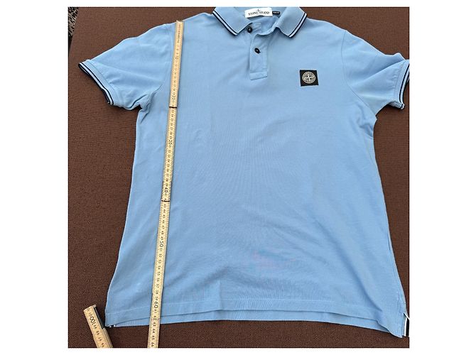 Stone Island Poloshirt Hellblau Herren - Ansicht 7