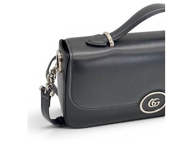 Borsa a tracolla Gucci Senna in pelle nera Nero - vista 2