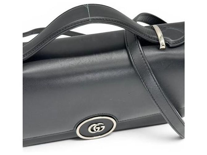 Borsa a tracolla Gucci Senna in pelle nera Nero - vista 3