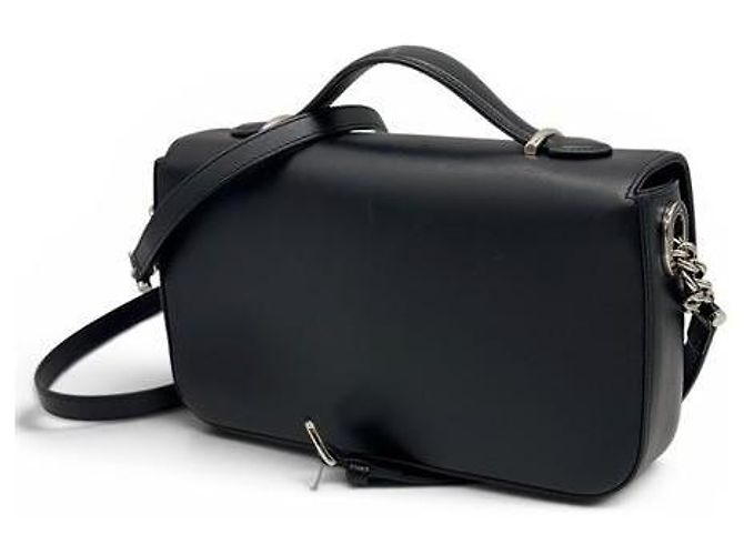 Borsa a tracolla Gucci Senna in pelle nera Nero - vista 6