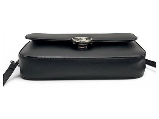 Borsa a tracolla Gucci Senna in pelle nera Nero - vista 8