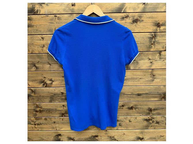 Polo Moncler azul de algodón piqué - vista 2