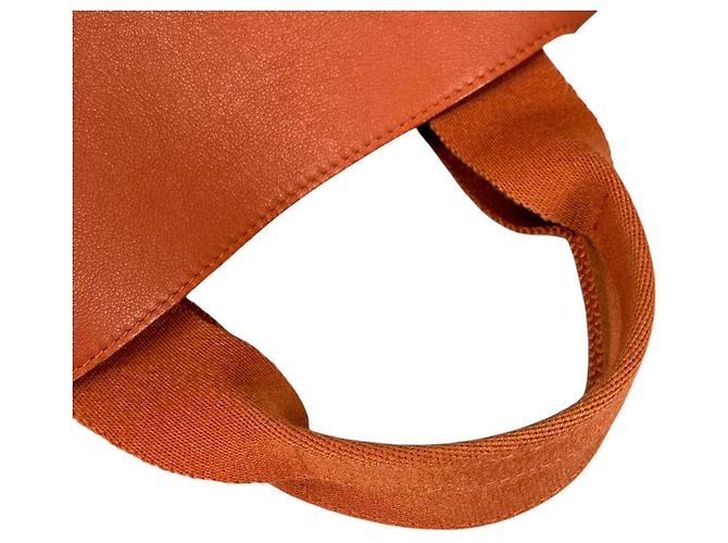 Hermès Borsa Tote Hermes Valparaiso MM Arancione - vista 4