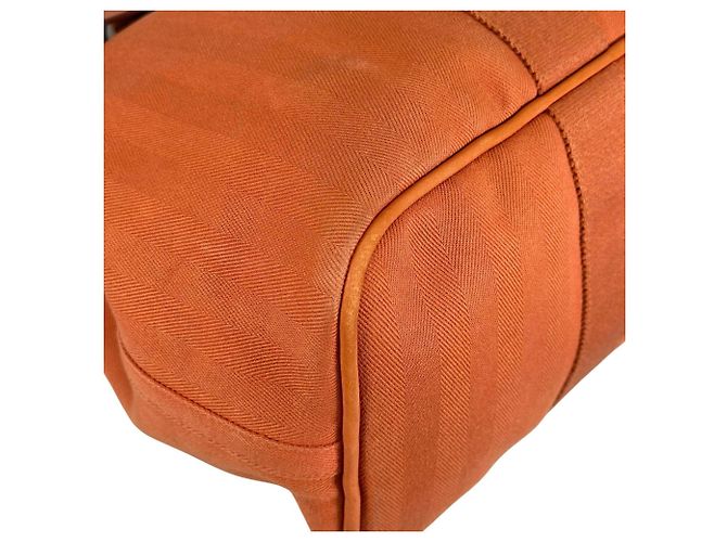 Hermès Borsa Tote Hermes Valparaiso MM Arancione - vista 5