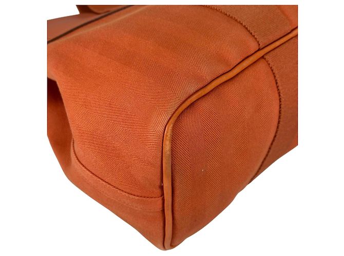 Hermès Borsa Tote Hermes Valparaiso MM Arancione - vista 6