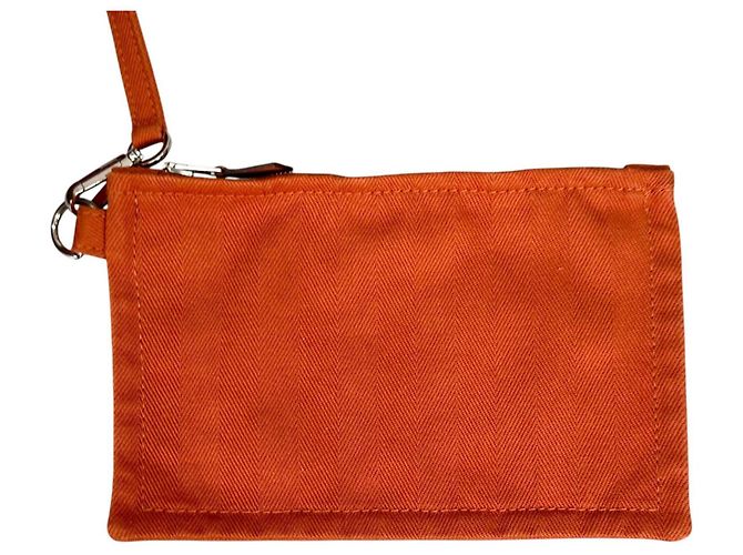 Hermès Borsa Tote Hermes Valparaiso MM Arancione - vista 9