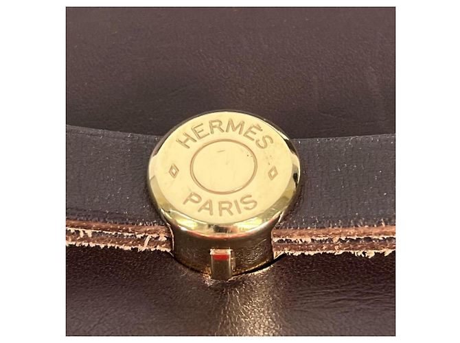 Hermès HERMES Herbag Ad PM Rucksack Braun Rot - Ansicht 17