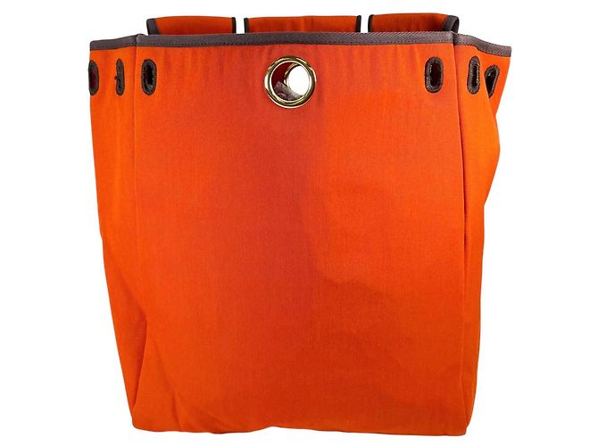 Hermès HERMES Herbag Ad PM Rucksack Braun Rot - Ansicht 6