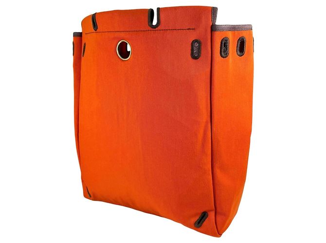 Hermès HERMES Herbag Ad PM Rucksack Braun Rot - Ansicht 8