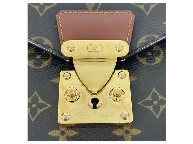 Borsa Louis Vuitton Monceau 28 Marrone D'oro - vista 12