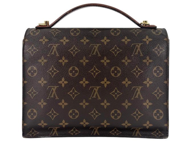 Borsa Louis Vuitton Monceau 28 Marrone D'oro - vista 2