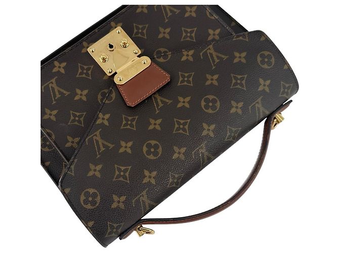 Borsa Louis Vuitton Monceau 28 Marrone D'oro - vista 5