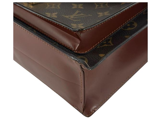 Borsa Louis Vuitton Monceau 28 Marrone D'oro - vista 8
