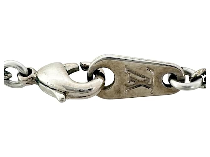 Collana Louis Vuitton Charms Monogram Eclipse Argento - vista 5