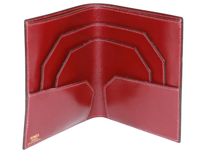Hermès Hermes Red Bi-Fold Wallet - view 7