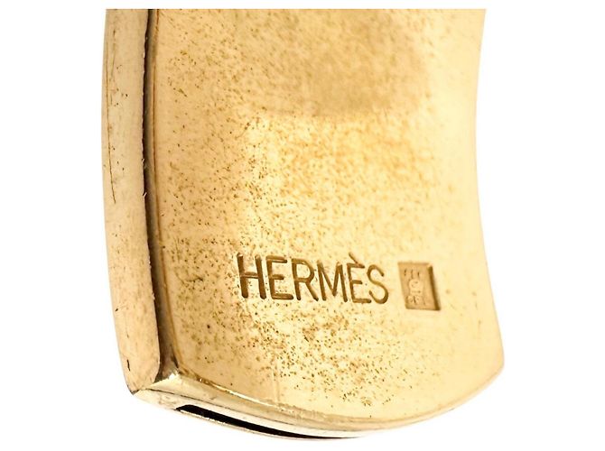 Hermès Bracciale Kelly Hermes in Oro e Pelle Verde D'oro - vista 7