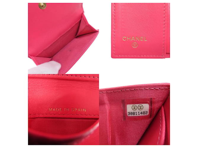 Cartera tríptico Chanel Boy Rosa - vista 5