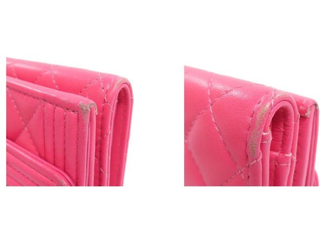 Cartera tríptico Chanel Boy Rosa - vista 9