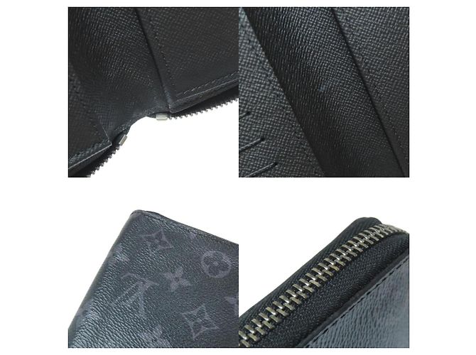 Zippy Louis Vuitton Monogram Eclipse Long Wallet Black - view 7