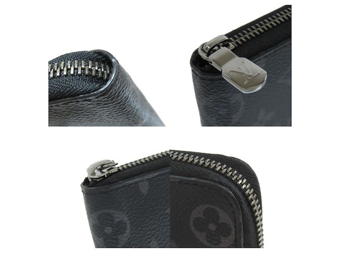 Zippy Louis Vuitton Monogram Eclipse Long Wallet Black - view 8