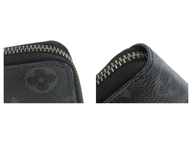 Zippy Louis Vuitton Monogram Eclipse Long Wallet Black - view 9