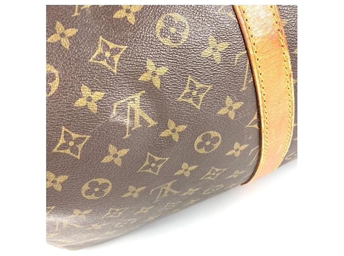 Borsa Louis Vuitton Monogram Keepall 55 Marrone - vista 11