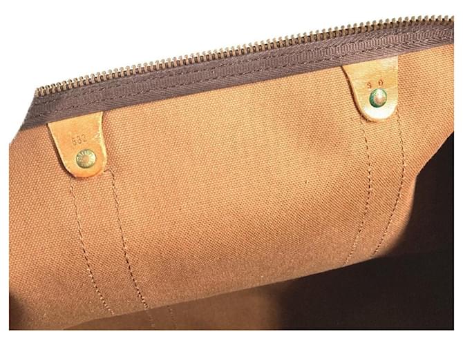 Borsa Louis Vuitton Monogram Keepall 55 Marrone - vista 15