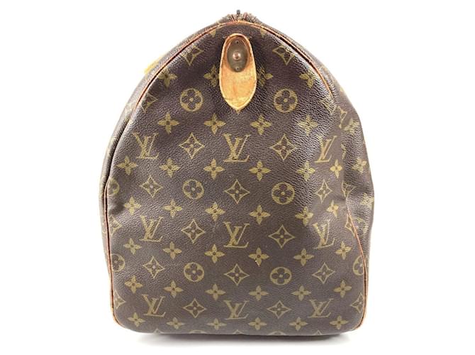 Borsa Louis Vuitton Monogram Keepall 55 Marrone - vista 3