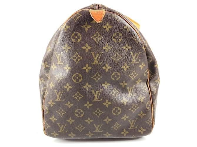 Borsa Louis Vuitton Monogram Keepall 55 Marrone - vista 4