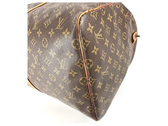 Borsa Louis Vuitton Monogram Keepall 55 Marrone - vista 6