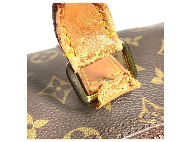 Borsa Louis Vuitton Monogram Keepall 55 Marrone - vista 9