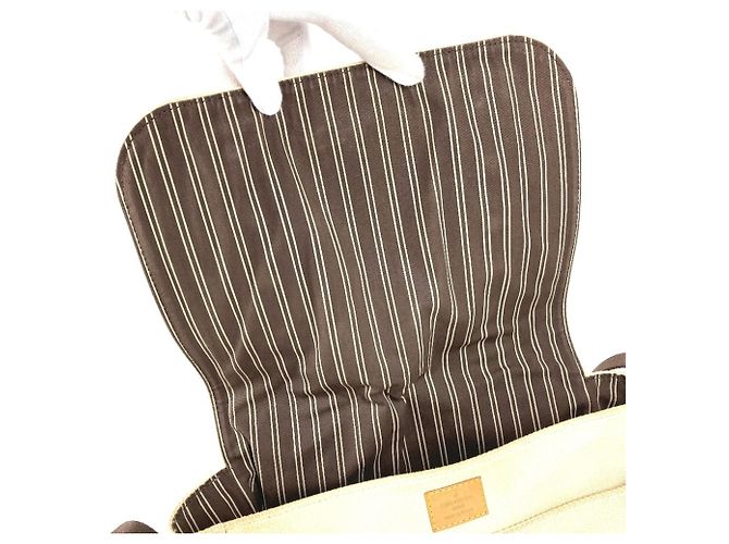 Louis Vuitton M40042 Antigua Buzas PM Borsa Messenger Marrone Bianco Crudo - vista 12