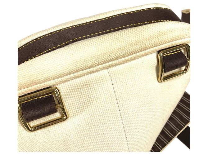 Louis Vuitton M40042 Antigua Buzas PM Borsa Messenger Marrone Bianco Crudo - vista 15