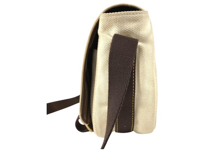 Louis Vuitton M40042 Antigua Buzas PM Borsa Messenger Marrone Bianco Crudo - vista 3