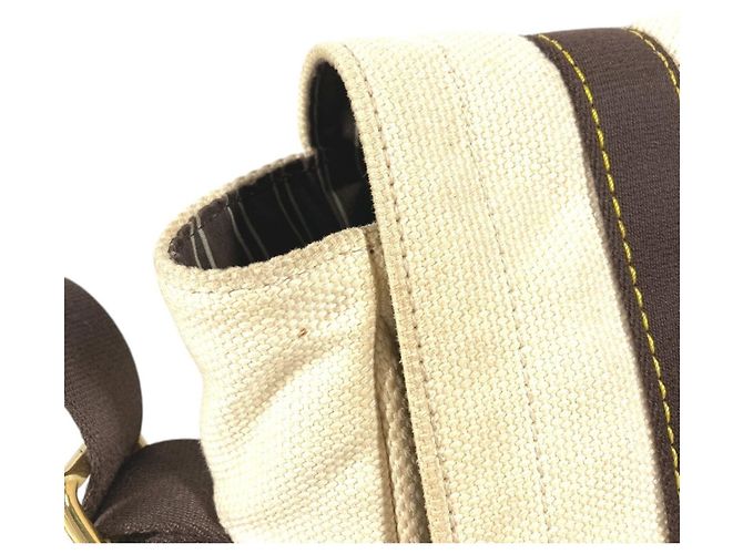 Louis Vuitton M40042 Antigua Buzas PM Borsa Messenger Marrone Bianco Crudo - vista 9