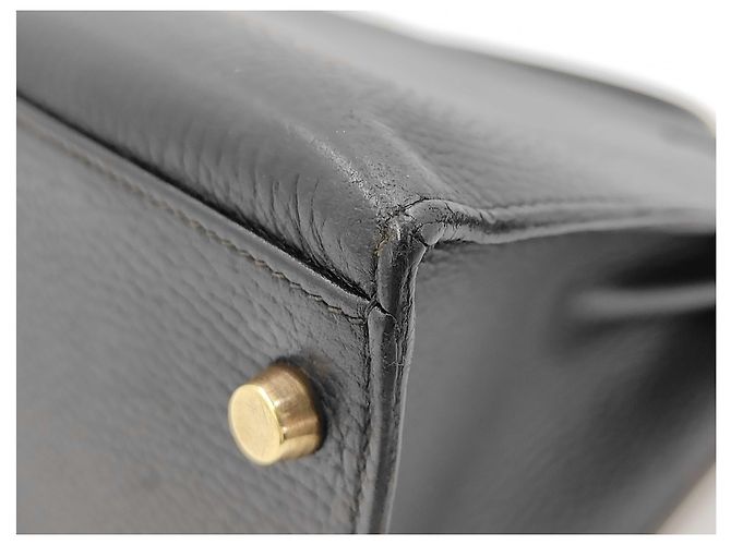Hermès Hermes Kelly Black Box Calf con Gold Hardware 32 Nero - vista 7