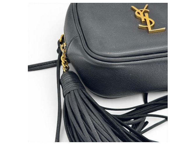 Borsa a tracolla Saint Laurent in pelle nera Nero - vista 10