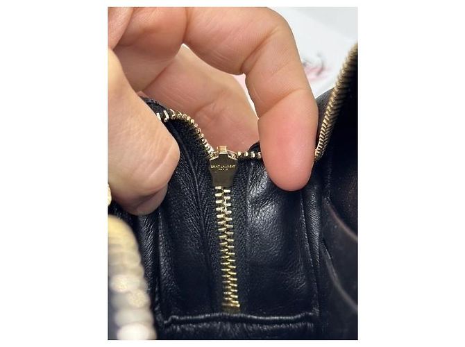 Borsa a tracolla Saint Laurent in pelle nera Nero - vista 12