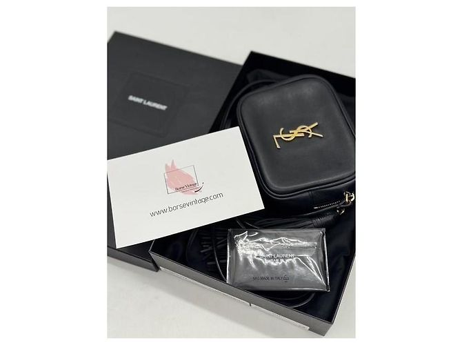 Borsa a tracolla Saint Laurent in pelle nera Nero - vista 17