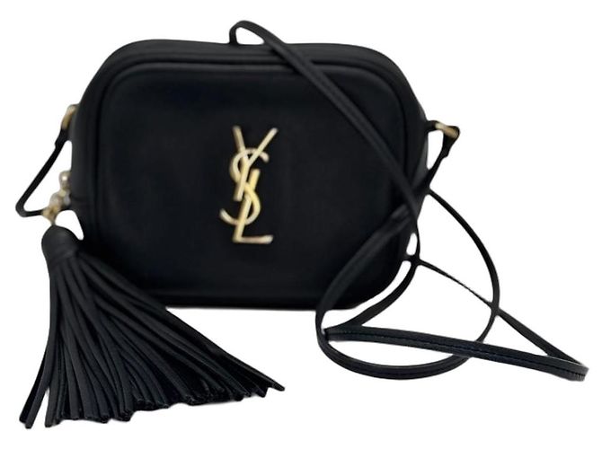 Borsa a tracolla Saint Laurent in pelle nera Nero - vista 2