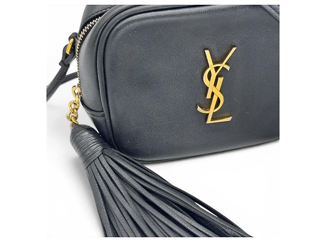 Borsa a tracolla Saint Laurent in pelle nera Nero - vista 4