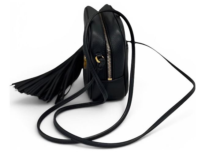 Borsa a tracolla Saint Laurent in pelle nera Nero - vista 6
