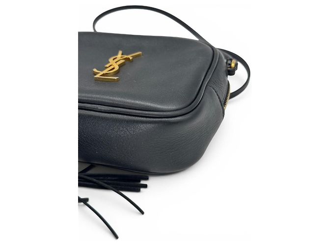 Borsa a tracolla Saint Laurent in pelle nera Nero - vista 9