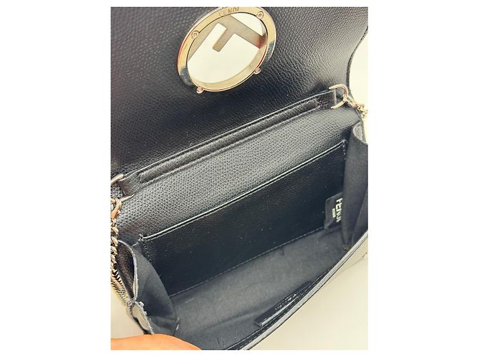 Borsa Fendi in pelle nera Nero - vista 12