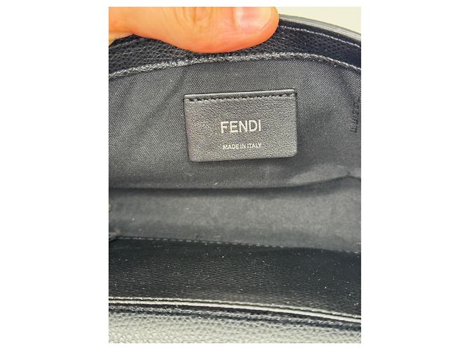 Borsa Fendi in pelle nera Nero - vista 13