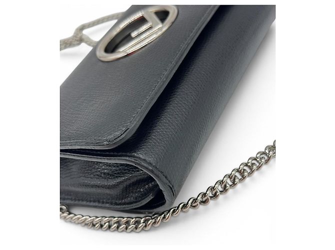 Borsa Fendi in pelle nera Nero - vista 6