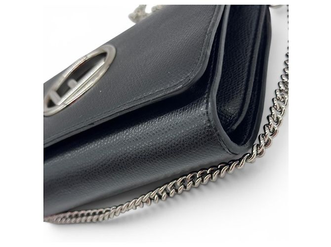 Borsa Fendi in pelle nera Nero - vista 7