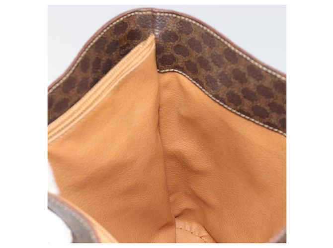 Céline CELINE Macadam Canvas Tote Bag aus PVC und Leder Braun gold Authentisch 187813 - Ansicht 18