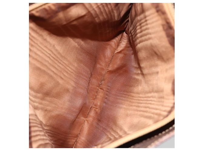 Céline CELINE Macadam Canvas Tote Bag aus PVC und Leder Braun gold Authentisch 187813 - Ansicht 21