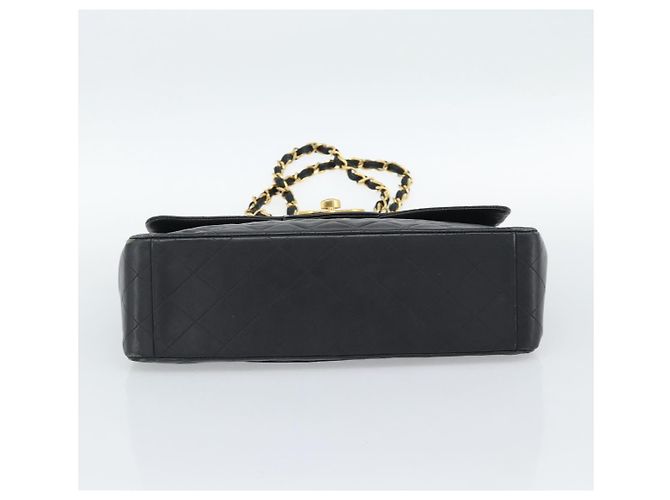 CHANEL Big Matelasse 34 Borsa a Spalla con Catena in Pelle di Agnello Nera Oro CC Auth 188990V - vista 10